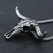 Hip Hop Bull Head Skull Necklace-Evani Naomi Jewelry
