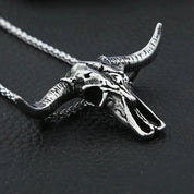 Hip Hop Bull Head Skull Necklace-Evani Naomi Jewelry
