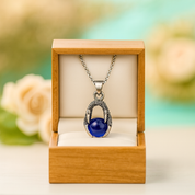 Classic Domineering Sapphire Birthstone Dragon Claw Necklace - Evani Naomi Jewelry