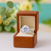 Luxurious 4.0 Ct Round Cut Diamond Birthstone Engagement Ring - Evani Naomi Jewelry
