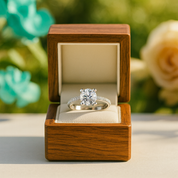 4-Prong 1.00 ct Round Diamond Engagement Ring - Evani Naomi Jewelry