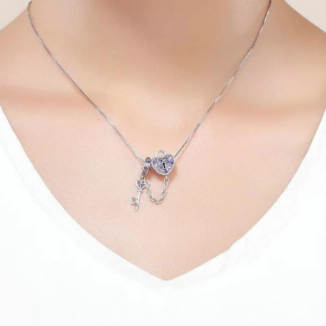 Key of Heart Charm and Pendant-Evani Naomi Jewelry