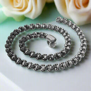 Long Skull Chain Punk Necklace-Evani Naomi Jewelry