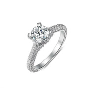 Luxurious 1.0ct Diamond White Gold Engagement Ring-Evani Naomi Jewelry