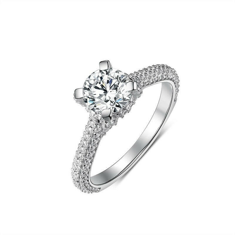Luxurious 1.0ct Diamond White Gold Engagement Ring-Evani Naomi Jewelry