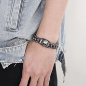 Luxury Skull Vintage Men's Cuban Chain Bracelet-Evani Naomi Jewelry