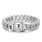 Luxury Skull Vintage Men's Cuban Chain Bracelet-Evani Naomi Jewelry