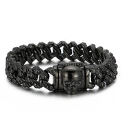 Luxury Skull Vintage Men's Cuban Chain Bracelet-Evani Naomi Jewelry