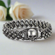 Luxury Skull Vintage Men's Cuban Chain Bracelet-Evani Naomi Jewelry