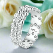 Multi-layer Diamond with Beans Wedding Band-Evani Naomi Jewelry