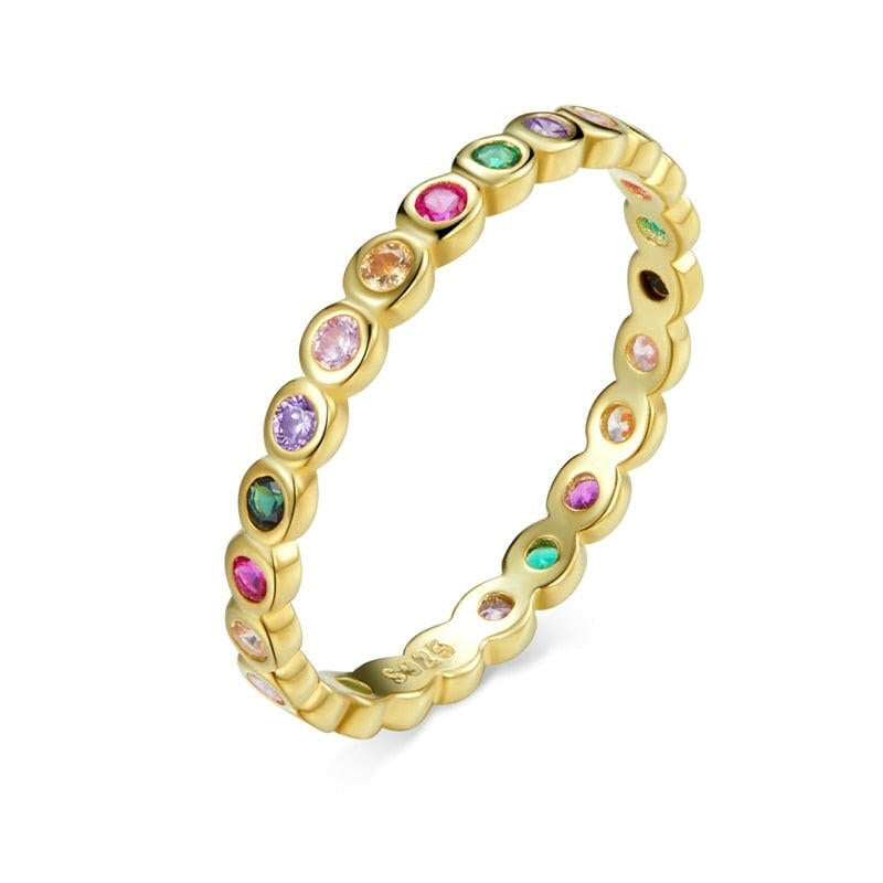 Multicolor Diamond Wedding Band-Evani Naomi Jewelry