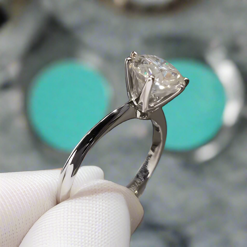 Platinum Engagement Ring with 2.0ct Diamond-Evani Naomi Jewelry