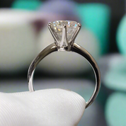 Platinum Engagement Ring with 2.0ct Diamond-Evani Naomi Jewelry