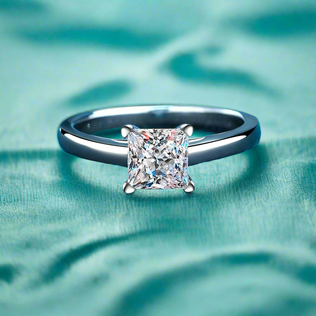Princess Cut 2ct Diamond Engagement Ring-Evani Naomi Jewelry