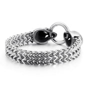 Punk Skull Mesh Chain Bracelet-Evani Naomi Jewelry
