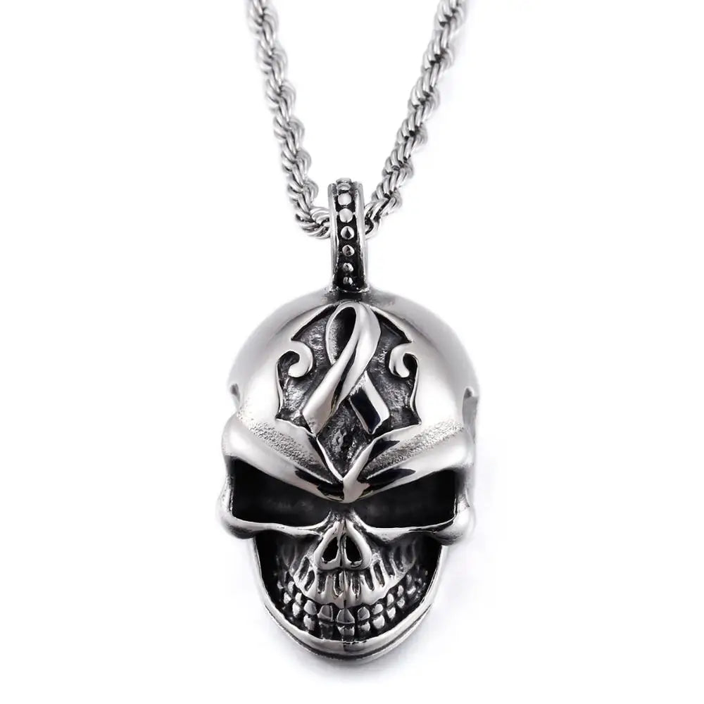 Punk Skull Viking Men's Necklace Series-Evani Naomi Jewelry