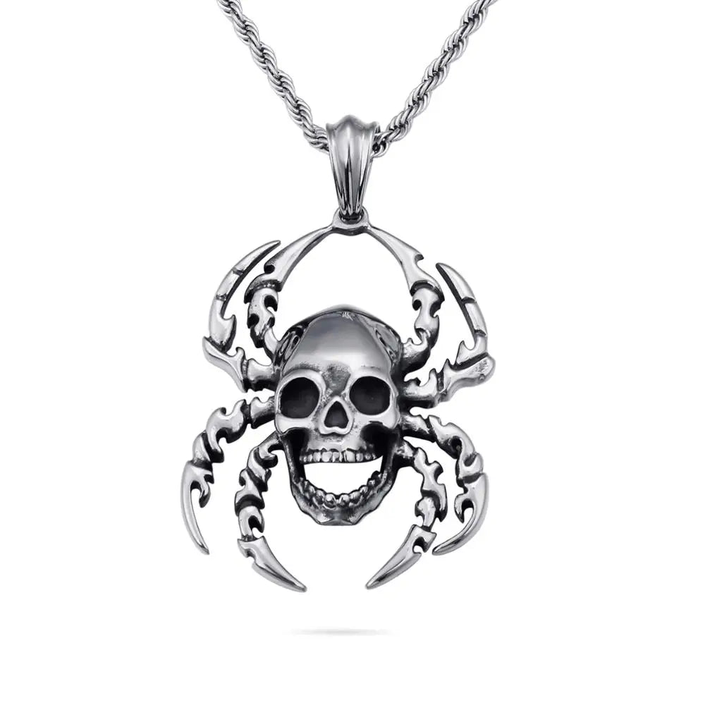 Punk Skull Viking Men's Necklace Series-Evani Naomi Jewelry