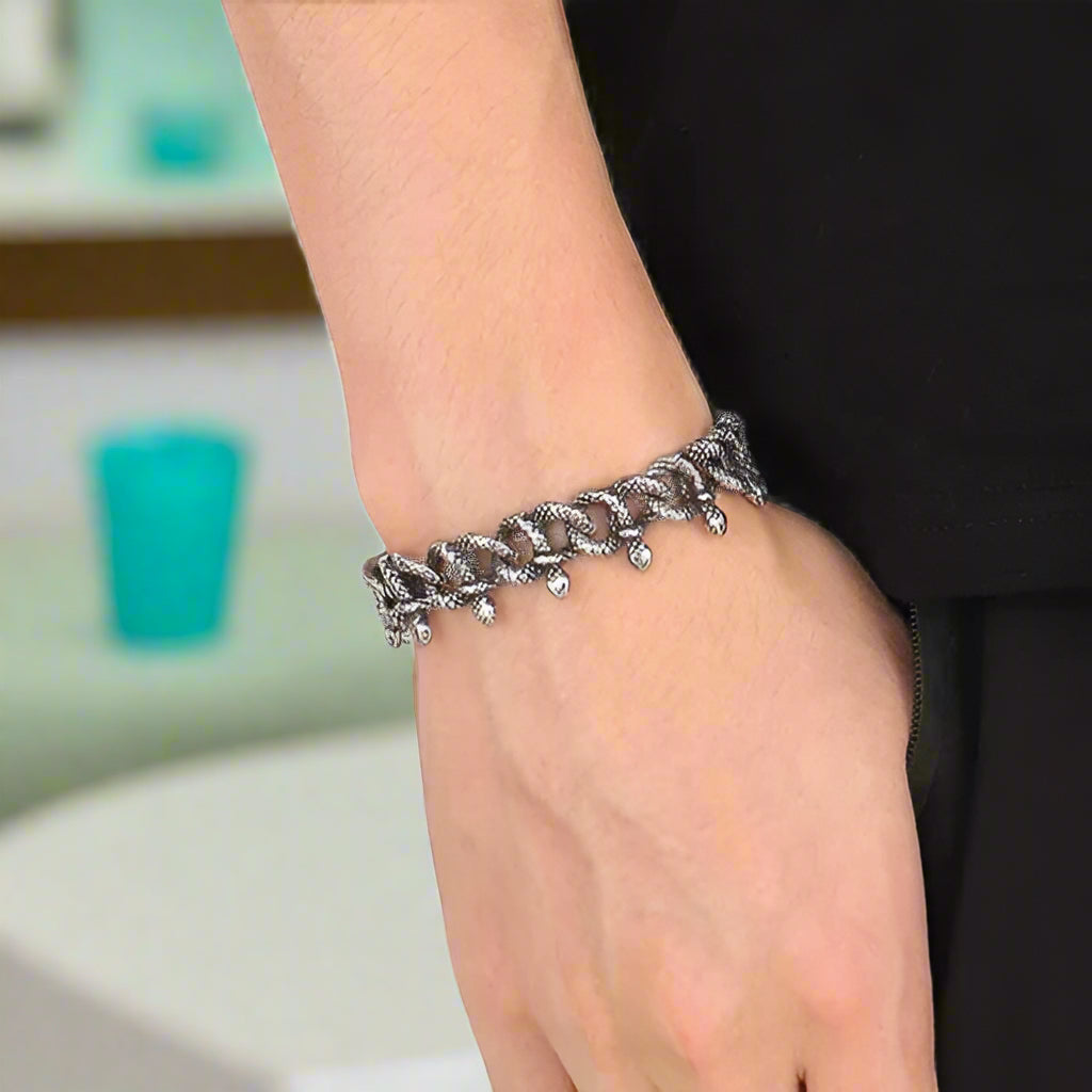 Punk Wrapped Snake Vintage Bracelet-Evani Naomi Jewelry