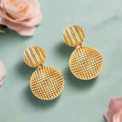 Retro Hemisphere Needle Matte Earrings-Evani Naomi Jewelry