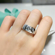 Round Cut 1.0 Ct Diamond Mens Ring-Evani Naomi Jewelry