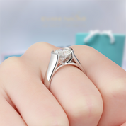 Round Cut 2.0 Ct Diamond Engagement Ring-Evani Naomi Jewelry