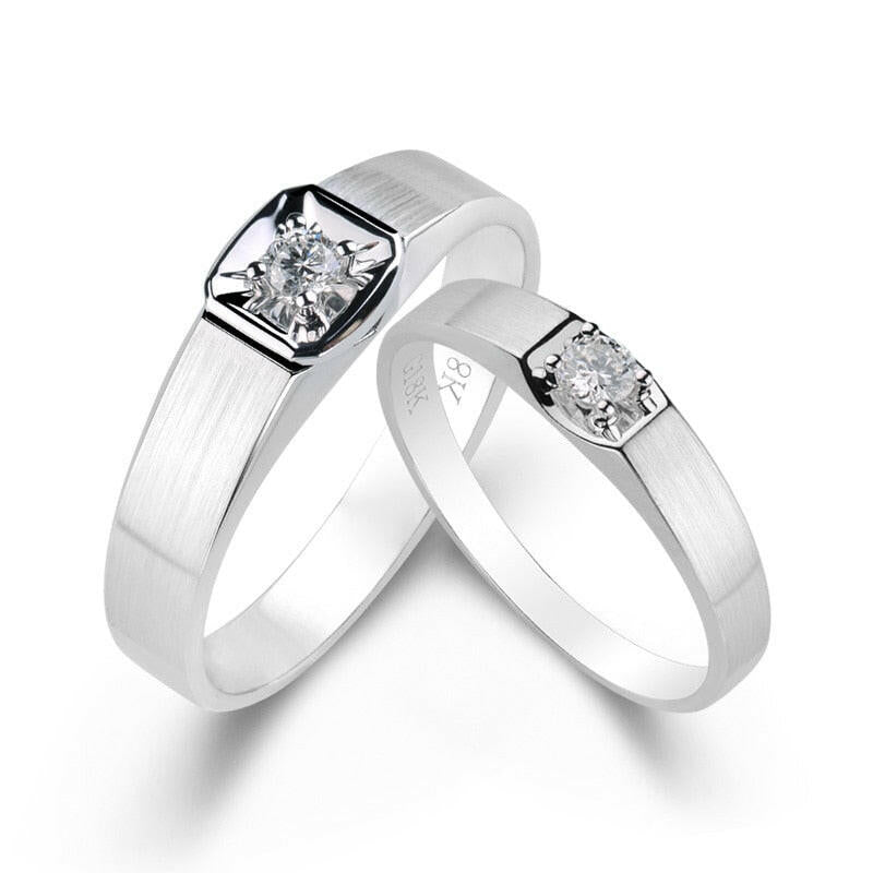 Round Diamond 14K White Gold Engagement Ring-Evani Naomi Jewelry