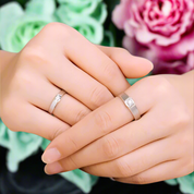 Round Diamond 14K White Gold Engagement Ring-Evani Naomi Jewelry