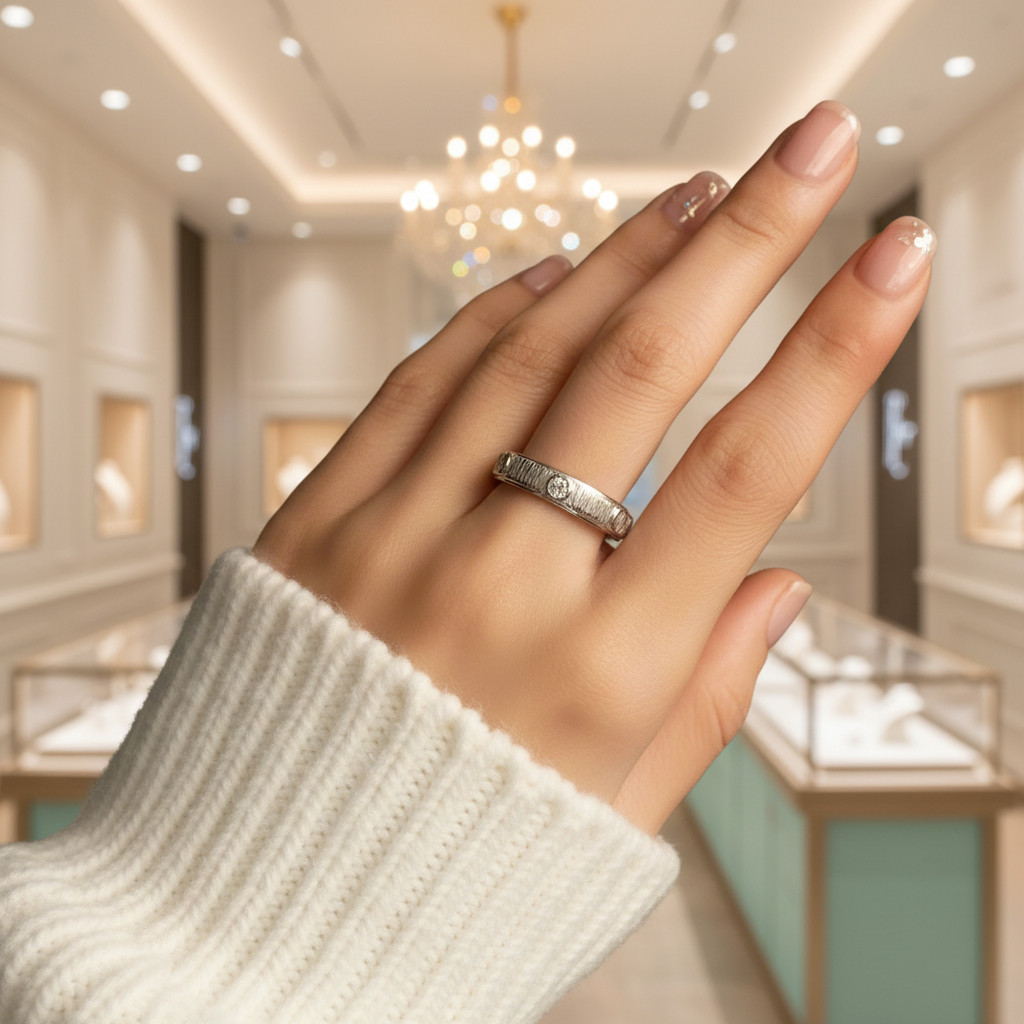 Round Diamond Eternity Love Wedding Band-Evani Jewelry