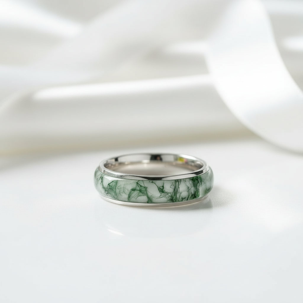 Forest's Crown- Natural Moss Agate Rings - Evani Naomi Jewelry