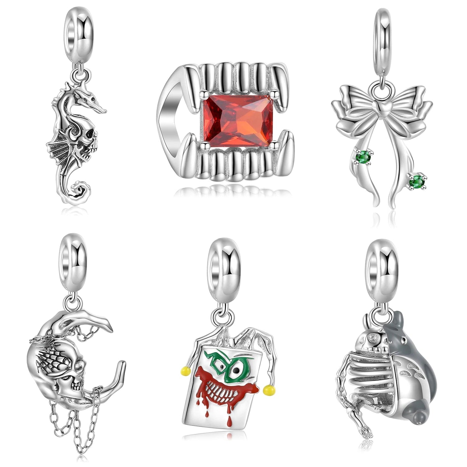 Spooky Skulls, Skeletons, & Clowns Halloween Charm Collection-Evani Naomi Jewelry