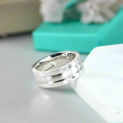Vintage 8mm Cobalt Chrome Wedding Band-Evani Naomi Jewelry