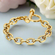 Vintage Buckle Cuban Bracelet-Evani Naomi Jewelry