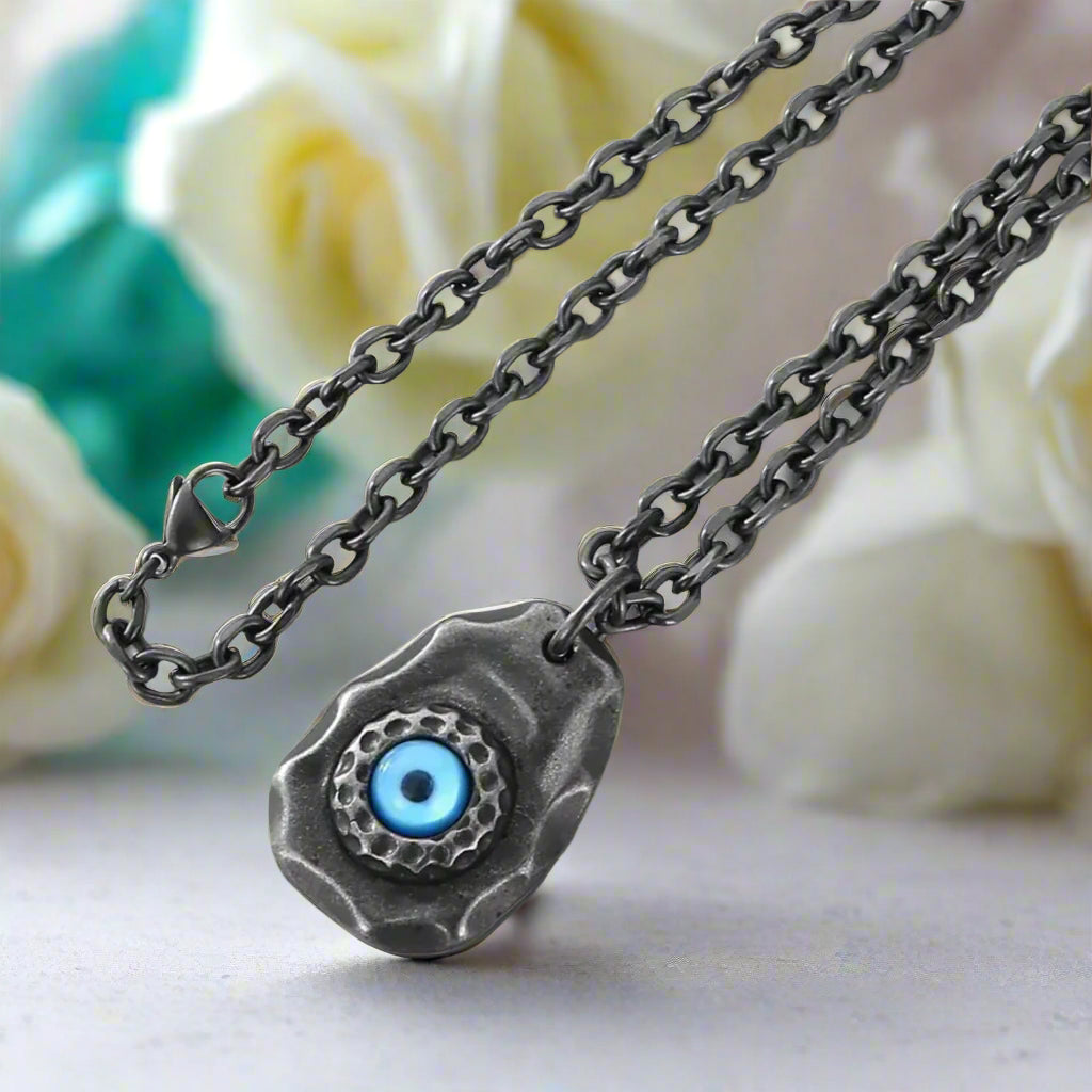 Vintage Devil Demon Eye Necklace-Evani Naomi Jewelry