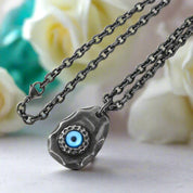 Vintage Devil Demon Eye Necklace-Evani Naomi Jewelry