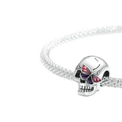 Vintage Diablo Skull with Butterfly Charm-Evani Naomi Jewelry