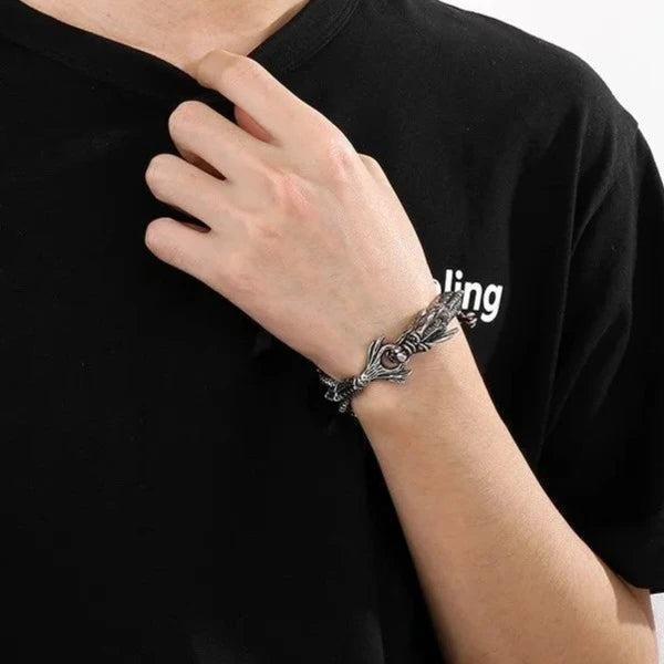 Vintage Domineering Dragon Punk Bracelet-Evani Naomi Jewelry