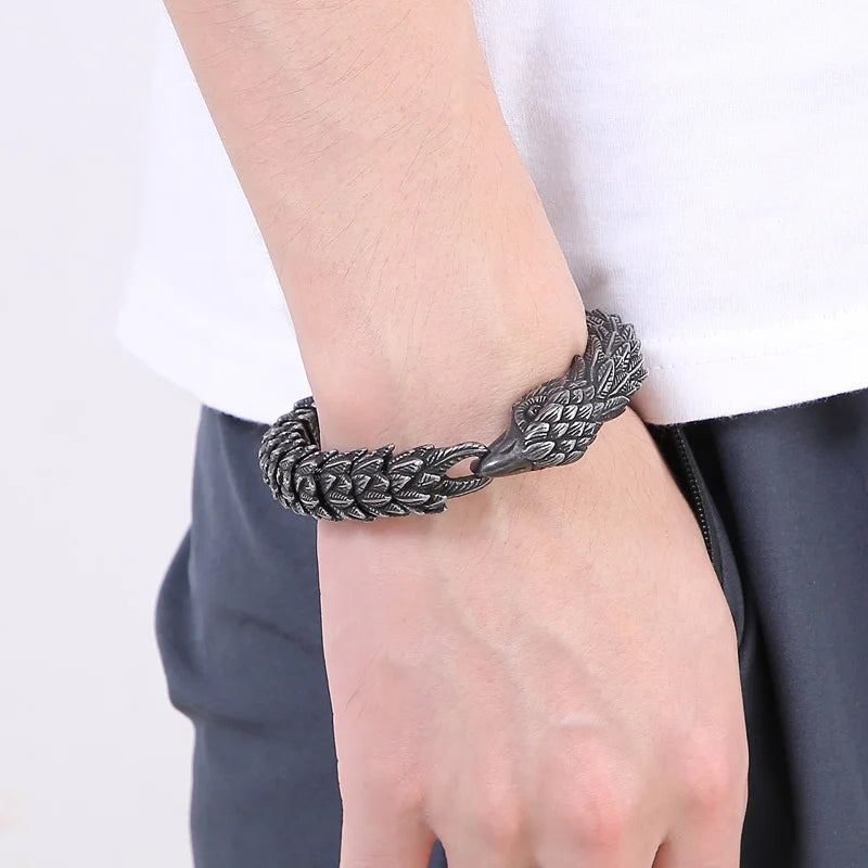 Vintage Domineering Eagle Head Bracelet-Evani Naomi Jewelry