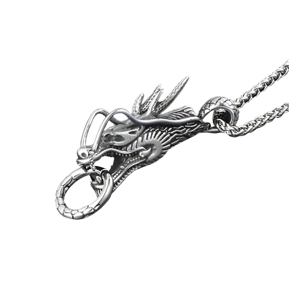 Vintage Dragon Head Punk Necklace-Evani Naomi Jewelry