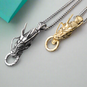 Vintage Dragon Head Punk Necklace-Evani Naomi Jewelry