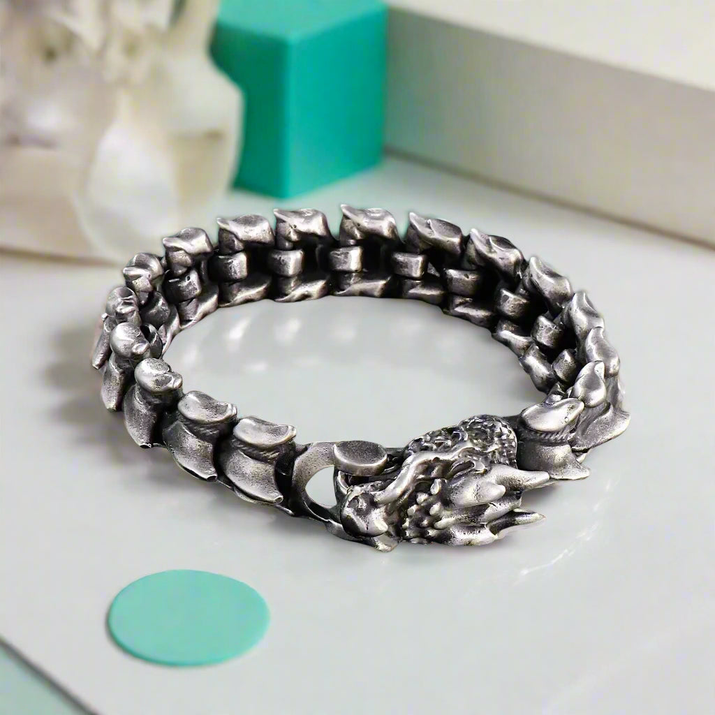 Vintage Dragon Punk Bracelet-Evani Naomi Jewelry