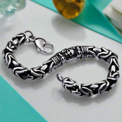 Vintage Empire Chain Skull Bracelet-Evani Naomi Jewelry