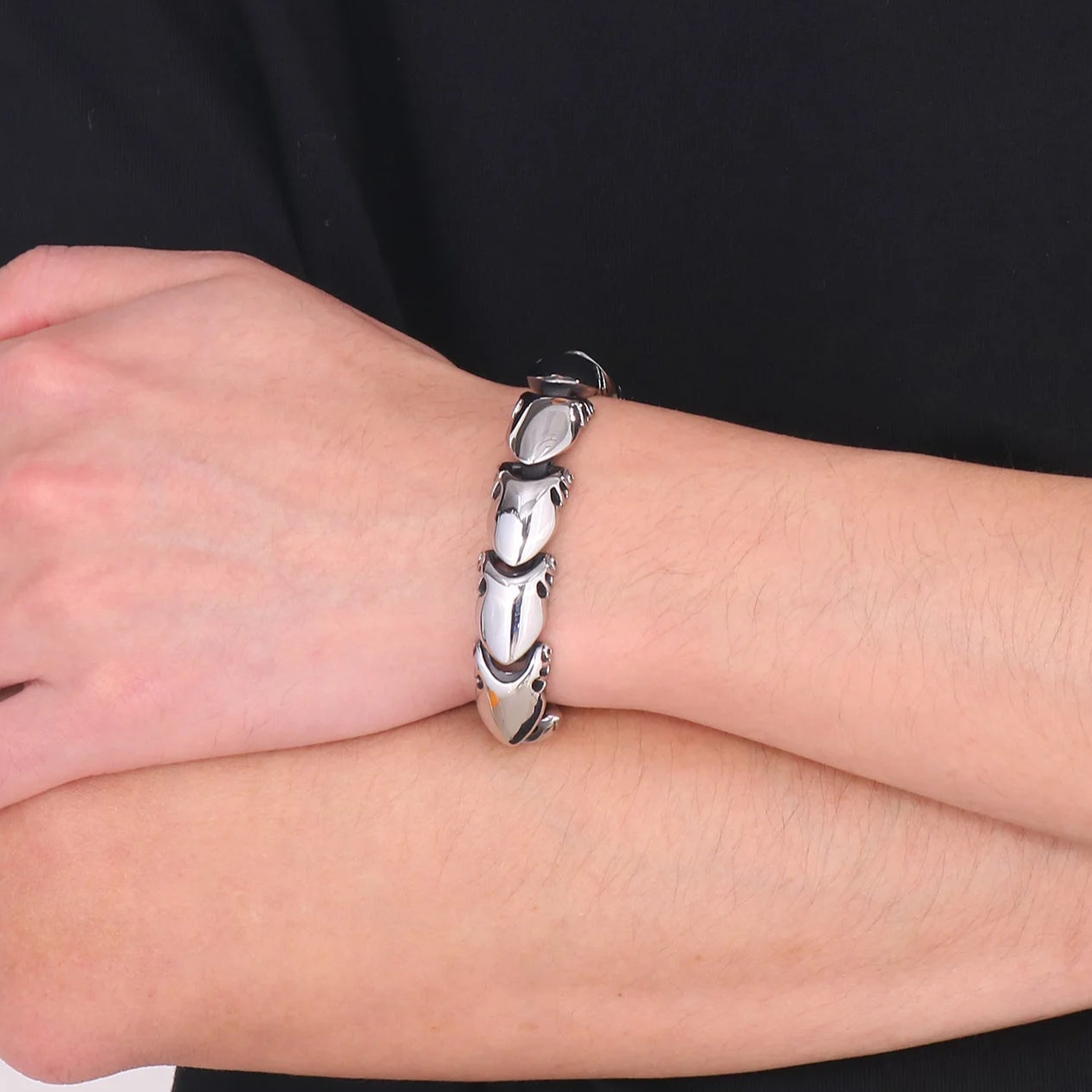 Vintage Heavy Crab Pliers Shaped Bracelet-Evani Naomi Jewelry