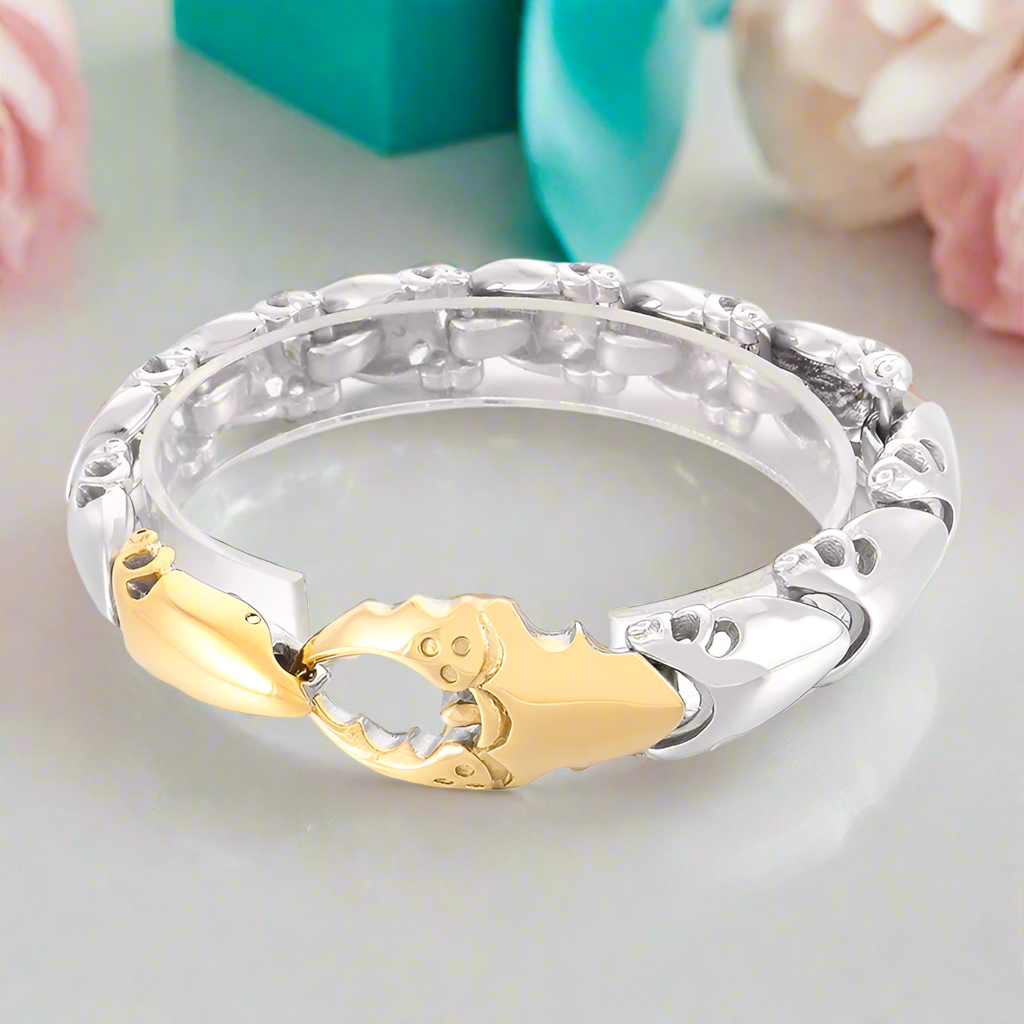 Vintage Heavy Crab Pliers Shaped Bracelet-Evani Naomi Jewelry
