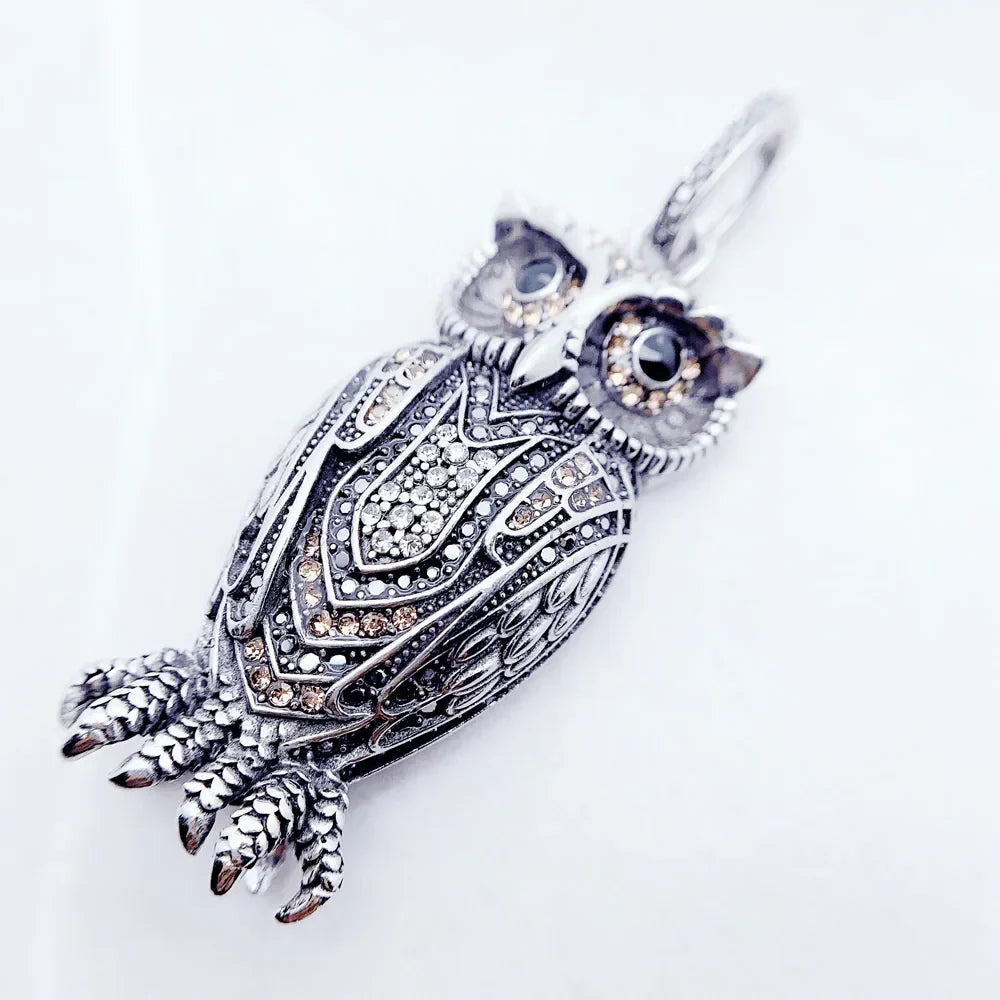 Vintage Owl Charm Pendant-Evani Naomi Jewelry