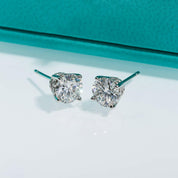 Vintage Style 1ct Diamond Stud Earrings-Evani Naomi Jewelry