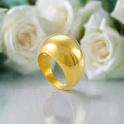 Vintage Style Oval Wedding Band-Evani Naomi Jewelry