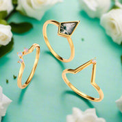Whispers of Forever – Kite Shape Moss Agate & Opal Crown Promise Ring-Evani Naomi Jewelry