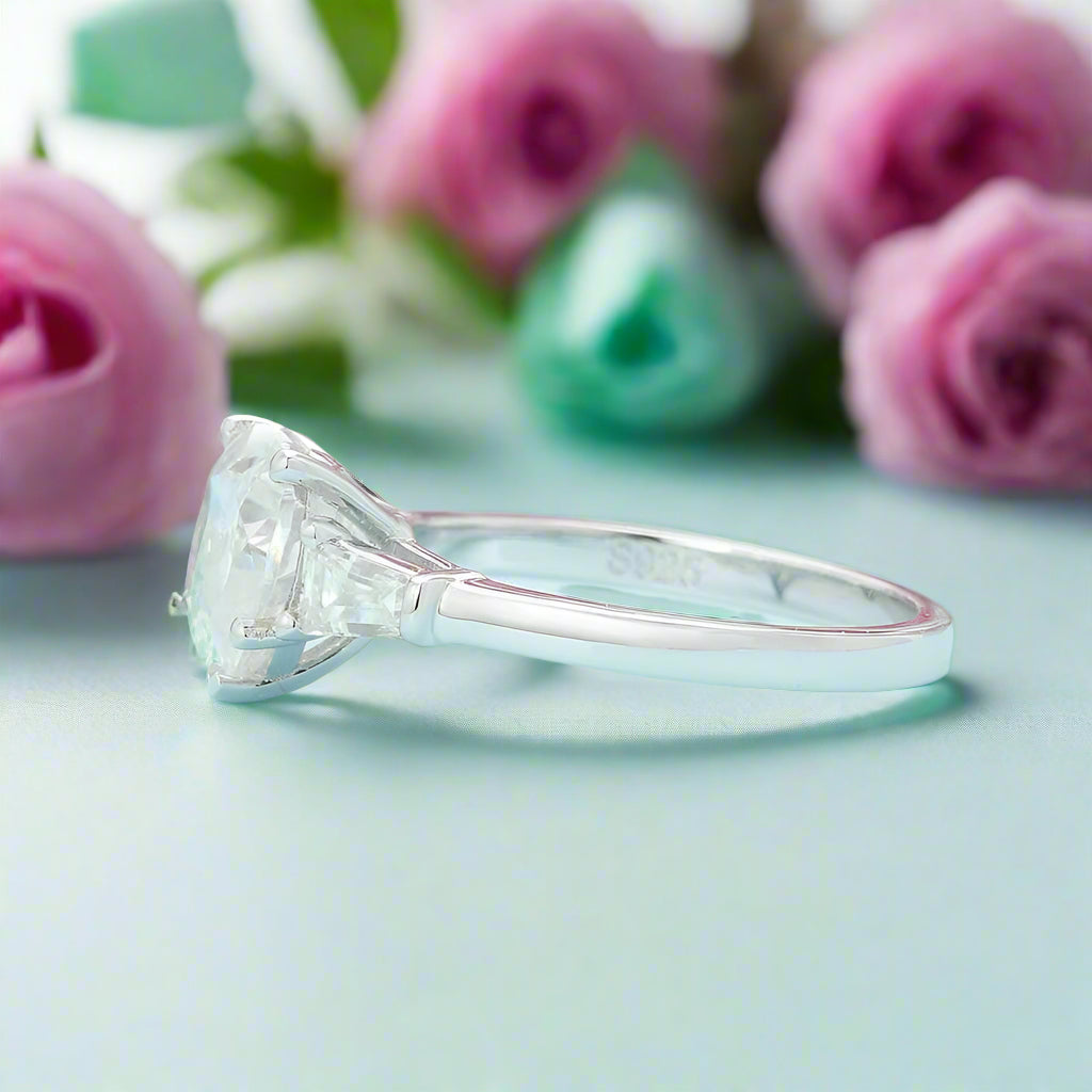 White Gold 2.0 Ct Heart Cut Diamond Engagement Ring-Evani Naomi Jewelry