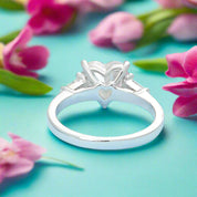 White Gold 2.0 Ct Heart Cut Diamond Engagement Ring-Evani Naomi Jewelry