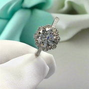 White Gold Engagement Ring with Starry Sky 2.0ct Diamond-Evani Naomi Jewelry